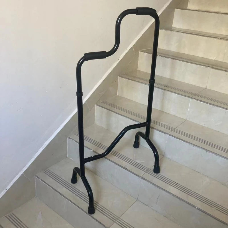 Stair Climbing Assist Cane & Elderly Stair Lift Assist Adjustable Height with Anti-Slip Handle , 300lbs Capacity for Seniors Stair climbing style