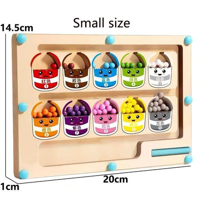 Children's Magnetic Maze Walking Ball Baby Concentration Training, Writing Logic Thinking 3 year Old Early Education Puzzle To Small size