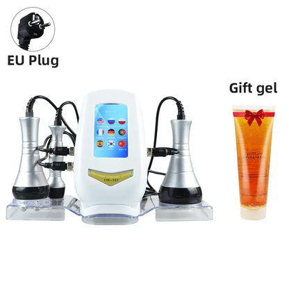 3 in 1 Multi-Pole Vacuum Cavitation 40KHz Ultrasonic Slimmer Weight Loss Cellulite Reduction Shaping Slimming Firming Massage