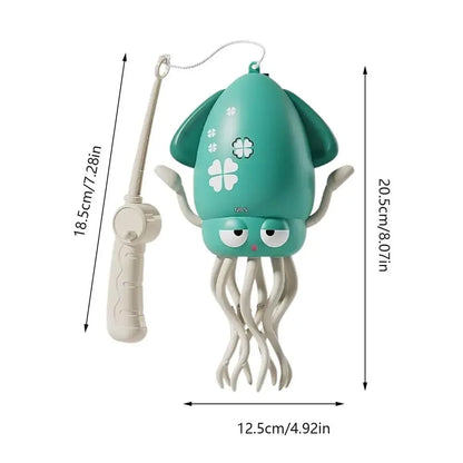 Children's Electric Octopus Glow Dancing Octopus Toys Cartoon Interactive Development Moving Education Toddler Toy Gift Green
