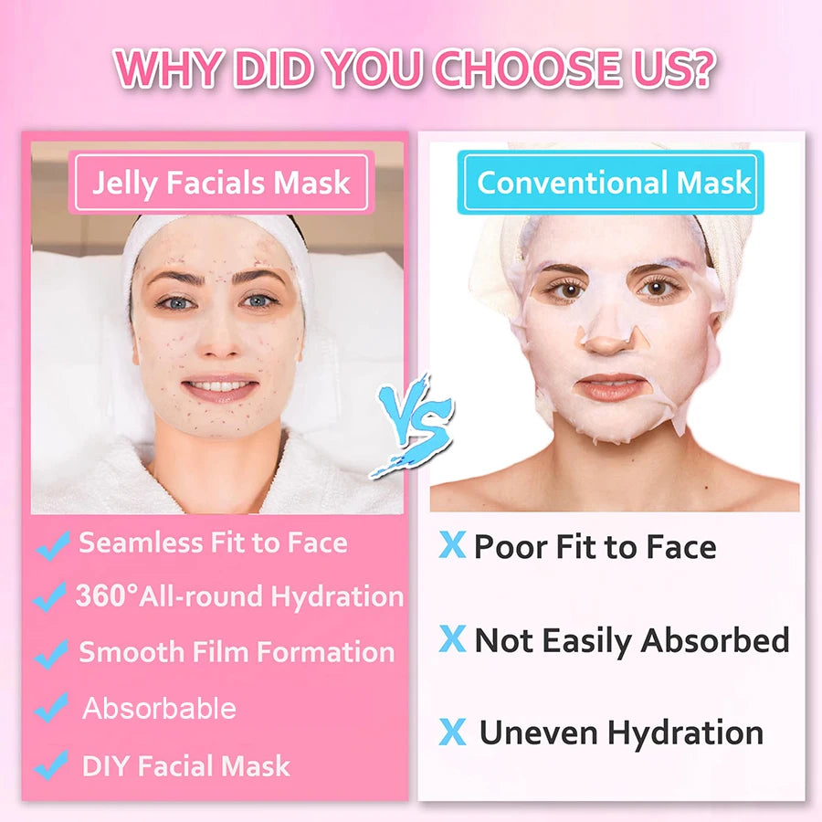 Rose Petal Crystal Jelly facial mask Powder 650g Water Brightening Skin Care Nourishing and Moisturizing Facial Skin Care