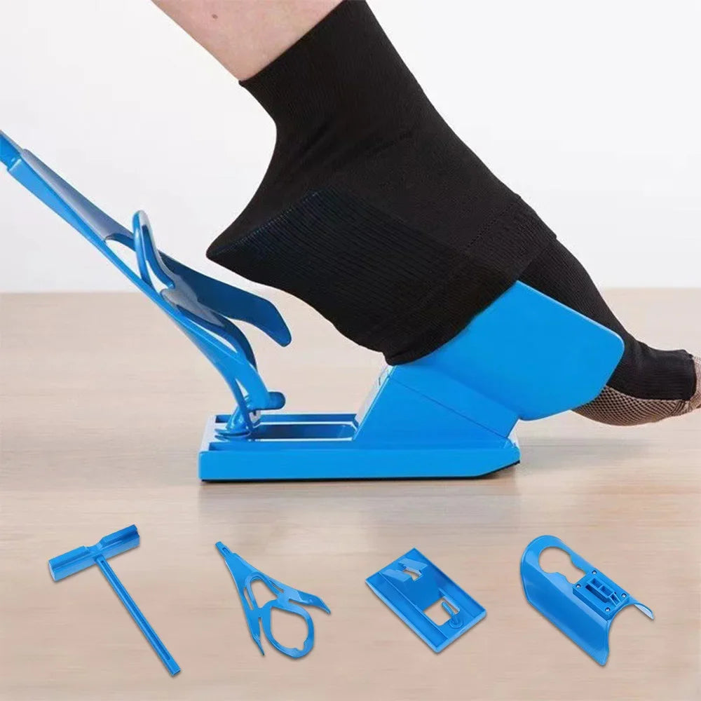 1/2PCS Aid Kit Sock Slider Easy on And Off Pulling Assist Device Sock Helper Putting on Socks Brace Aid Elderly Disabled Support