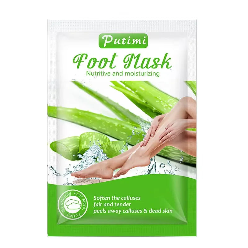 1 Pag = 1 Pair Honey Foot Mask For Remove Dead Skin Calluses Exfoliating Foot Mask Feet Cream Whitening Foot Spa Skin Care Tool B aloe