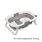 Large Folding Baby Bathtub Real-time Temperature Silicone Baby Take A Bath Bathtub Non-Slip Foot Bath Bucket Bathroom Bathtub C01