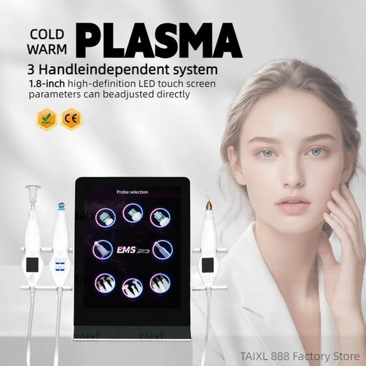 Newest Cold and Hot Plasma Diamond Stamp Ozone Plasma Skin Rejuvenation Anti-aging Facial Care Beauty Machine