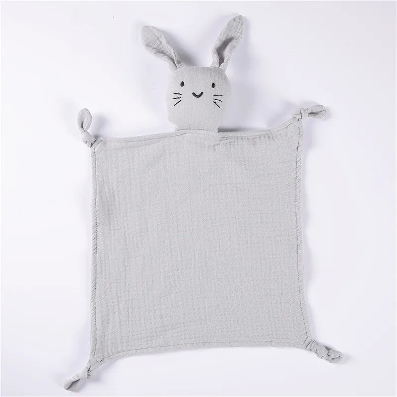 Baby Name Personalized Embroidered Baby Soother Appease Towel Bib Soft Absorbent Cloth Kids Sleeping Nursing Cuddling Blanket Grey 2