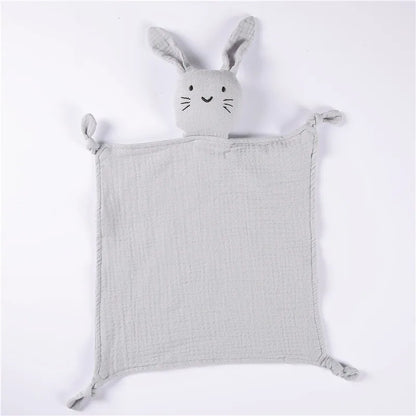 Baby Name Personalized Embroidered Baby Soother Appease Towel Bib Soft Absorbent Cloth Kids Sleeping Nursing Cuddling Blanket Grey 2