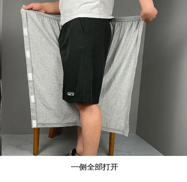 Summer Elder Adult After Fracture Operation Bedclothes Nursing Pants Are Easy To Wear and Take Off Disability Aids