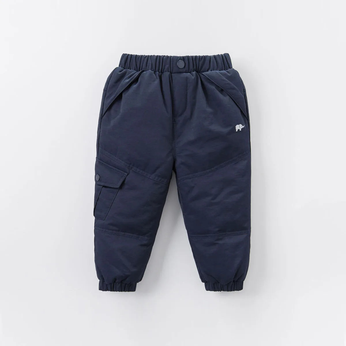 Dave Bella Children's Pants Winter Boys Girls Thicken Warmth White Duck Down Pants Baby Trendy Sports Leisure Trousers DB6434-B navy blue