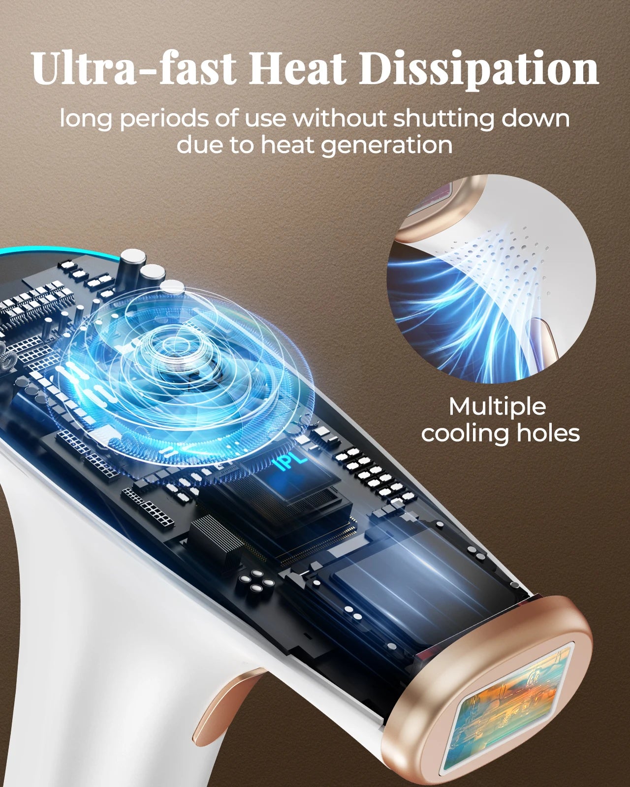 Updated Laser Hair Removal IPL Device 999900+ Flashes 21J Auto/Manual Mode for Men Women Facial Body Bikini in 4 Weeks Home Use