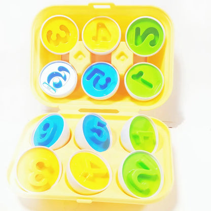 Geometric shape matching twisty eggs children's early education enlightenment smart eggs color recognition toys numberA