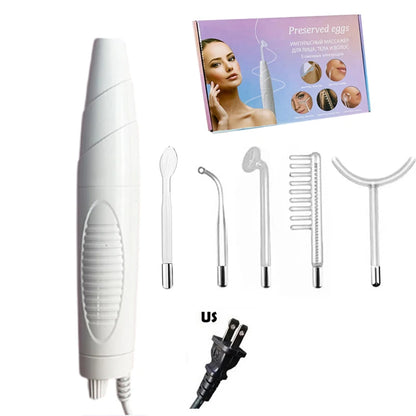 Professional Beauty Home Use Equipment 5 in 1 Darsonval Kit Handheld High Frequency Facial Skin Therapy Wand 1-ST-475-1-US