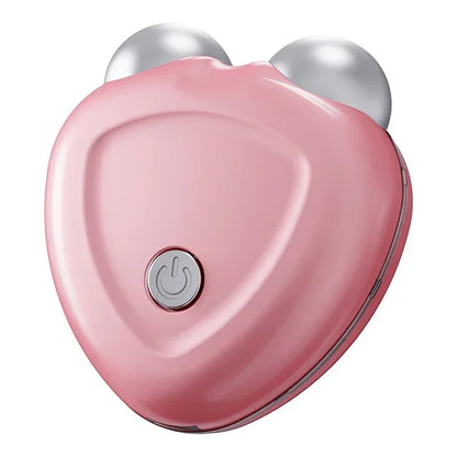 Microcurrent Face Lift Device Roller Mini Skin Tightening Charging Face Anti Wrinkle Rejuvenation Beauty Photorejuvenation Care Pink