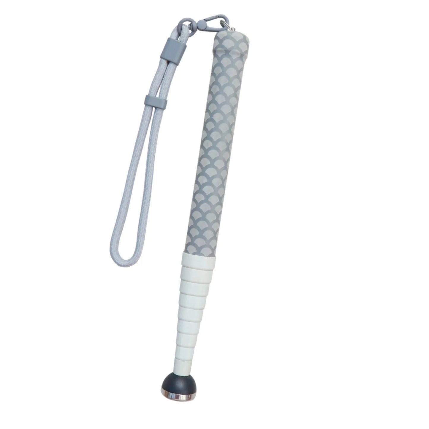 130cm Titanium Alloy Telescopic Blind Cane – White Cane for Visually Impaired, Rotating Tip with Extra Replacement & Hard Case Grey Handle