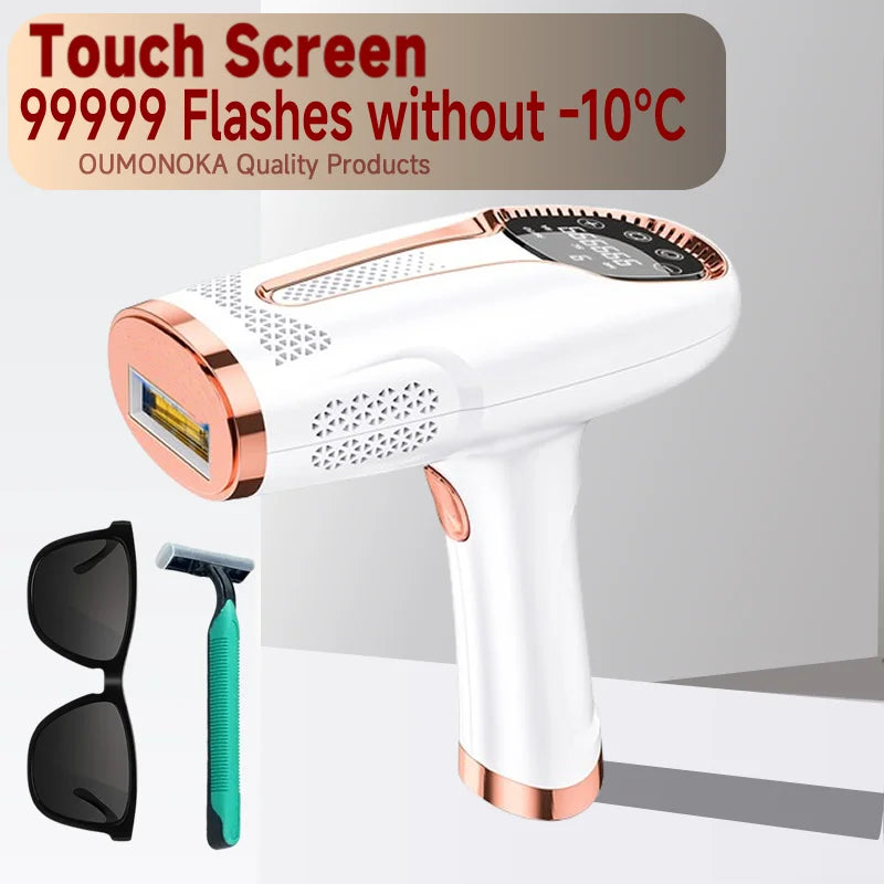 Permanent Laser Hair Removal Bikini Women's IPL Depilators Shaver Facial Hair Cutting Machine Men's Razo to Remove Hair Trimmer Touch Screen