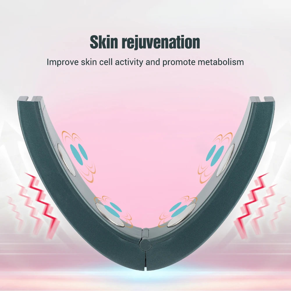 V Face Facial Massager, Intelligent Beauty Household Facial Massager, V-shaped Facial Lifting Firming Belt, Double Chin Reduce