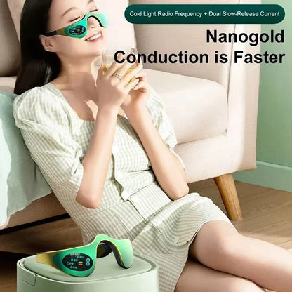 EMS Eye Massager 3D Eyes Relax Massager Pulse Massage Fatigue Relief Lighten Dark Circles Smooth Eye Fine Line Beauty Eye Care