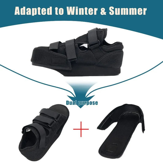 Forefoot decompression shoe,toe injury,big hallux valgus fracture postoperative Fixation Plaster Shoe rehabilitationwalking tool