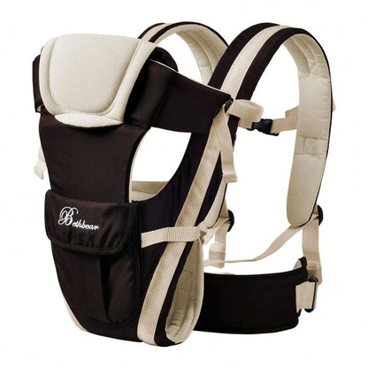Baby Sling Carrier, 4-in-1 Ergonomic Baby Backpack Carrier, Easily Adjustable Baby Carrier Newborn to Toddler Beige