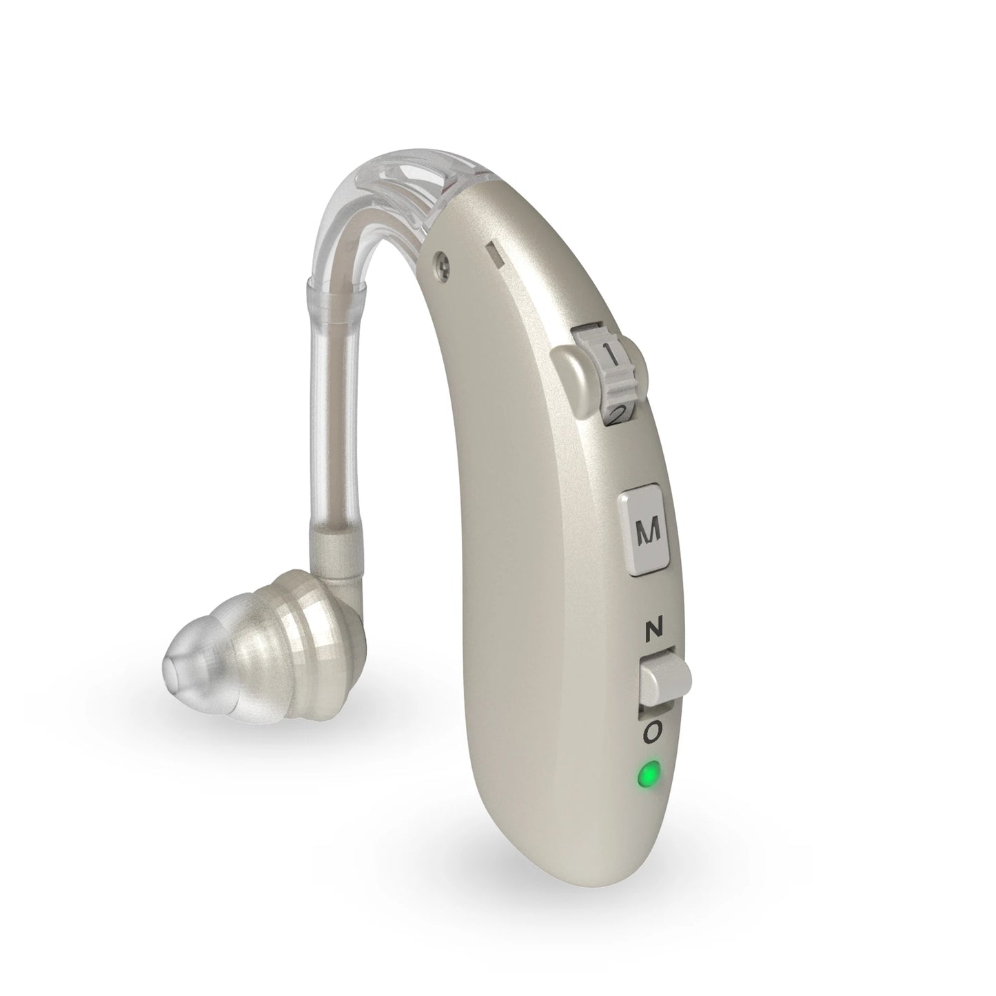 Rechargeable Digital Hearing Aid Adjustable Tone 2024 Best Sound Amplifier Portable Deaf Elderly BTE Hearing Aids SILVER 1 PCS