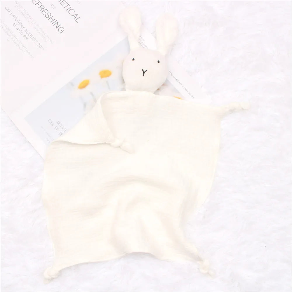 Baby Name Personalized Embroidered Baby Soother Appease Towel Bib Soft Absorbent Cloth Kids Sleeping Nursing Cuddling Blanket White