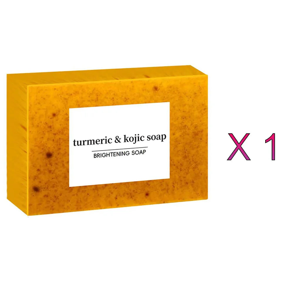 Turmeric Kojic Acid Soap Facial Cleaning Lemon Soap Moisturizing Turmeric Soap Cleaning Soap For Face Body Skin Care 1pc