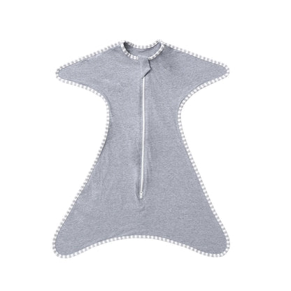 INSULAR Newborn Baby Sleeping Anti-shock Swaddle Bags Breathable Cotton Elastic Swaddle Sleeping Bag Baby Cotton Sleep Sleepwear Grey