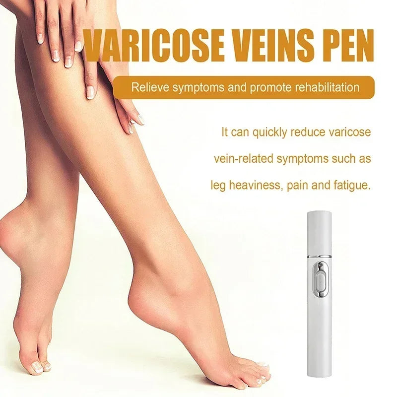 Blue light therapy for varicose veins in the legs, leg care tools