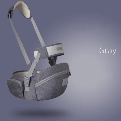 Ergonomic Baby Carrier Portable Infant Kid Hip Seat Waist Stool Sling Front Facing Kangaroo Baby Wrap Carrier For Baby Gear Gray