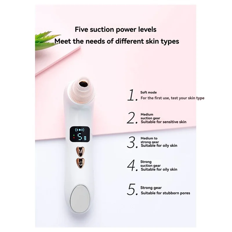 Blackhead Sucker Deep Clean Machine Heating Type Acne Remover Blackheads Heated Face