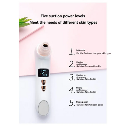 Blackhead Sucker Deep Clean Machine Heating Type Acne Remover Blackheads Heated Face