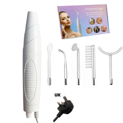 Professional Beauty Home Use Equipment 5 in 1 Darsonval Kit Handheld High Frequency Facial Skin Therapy Wand 1-ST-475-1-UK