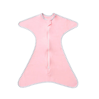 INSULAR Newborn Baby Sleeping Anti-shock Swaddle Bags Breathable Cotton Elastic Swaddle Sleeping Bag Baby Cotton Sleep Sleepwear Pink