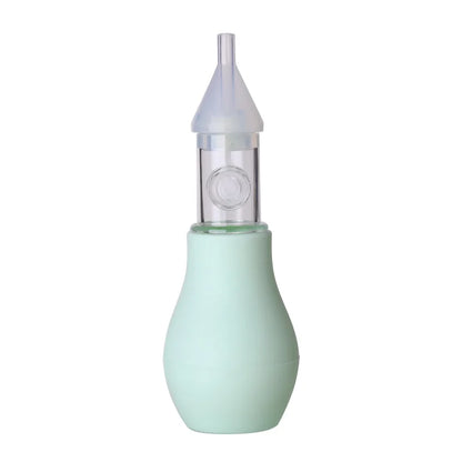 Silicone Nasal Aspirator for Baby Suction Pump Nose Cleaner Children Kids Soothing Nose Cleaning Device Nasal Cleaning Tools light green