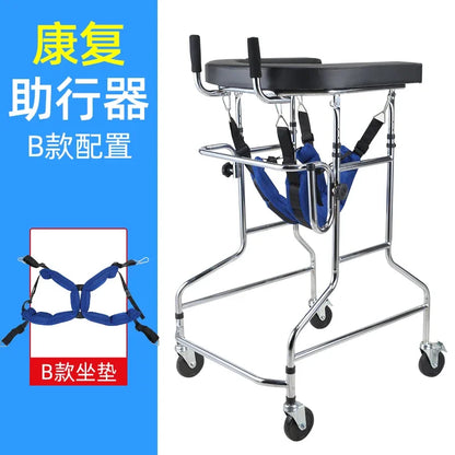 Rehabilitation Arm Training Crutches Walkers, Disabled Mobility Aids Chair,Four-Legged Armrest Frame, Training Walker for Adults Walker for man