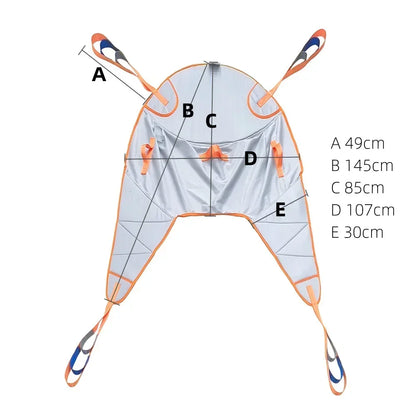 Long-term Bed Paralysis Transfer Position Assistive Device Nursing Special Transfer Straps For Shift Machines Patient Lift Sling L