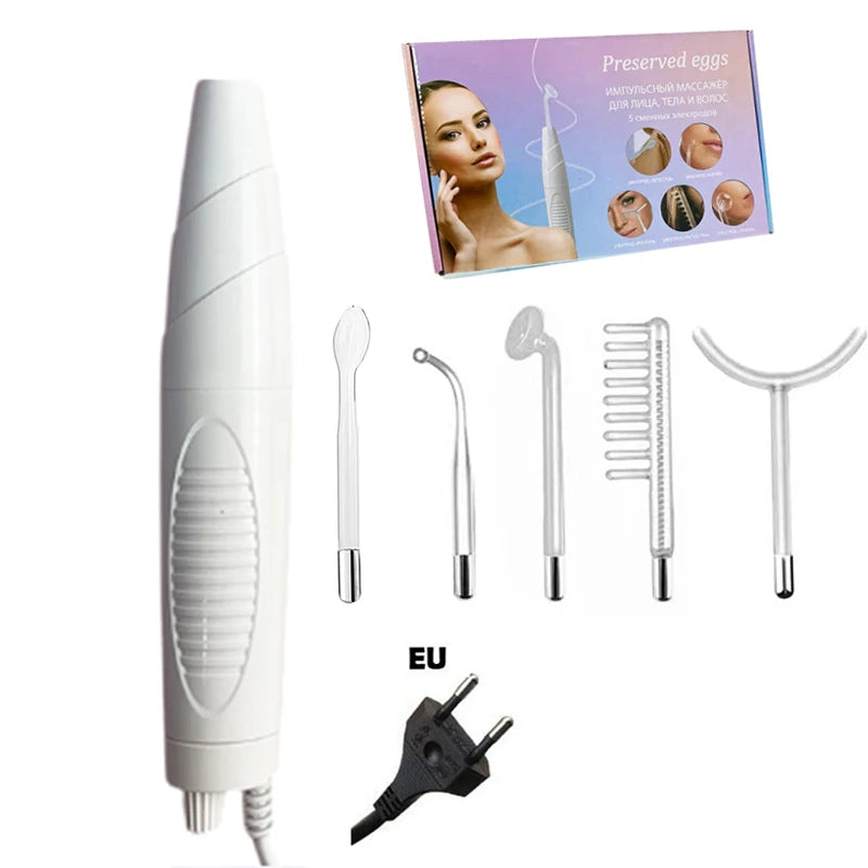 Professional Beauty Home Use Equipment 5 in 1 Darsonval Kit Handheld High Frequency Facial Skin Therapy Wand 1-ST-475-1-EU