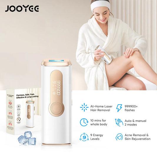 JOOYEE IPL Hair Removal Device Laser 999900 Flashes Facial Legs Arms Body Bikinis Epilator For Women Men Home Safe Hair-Remover