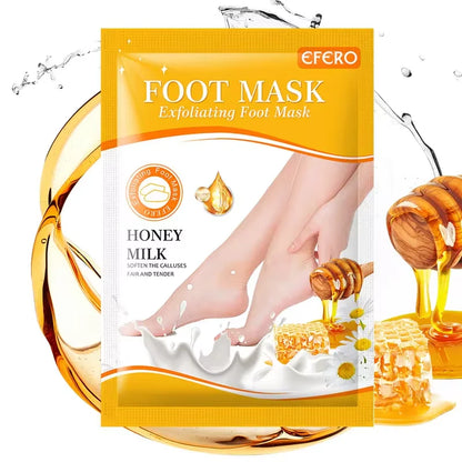 1 Pag = 1 Pair Honey Foot Mask For Remove Dead Skin Calluses Exfoliating Foot Mask Feet Cream Whitening Foot Spa Skin Care Tool A honey