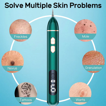 Electric Skin Tag Remover Dark Spot Mole Remover Pen Freckle Wart Tattoo Nevus Black Spots Laser Skin Tag Removal Plasma Pen
