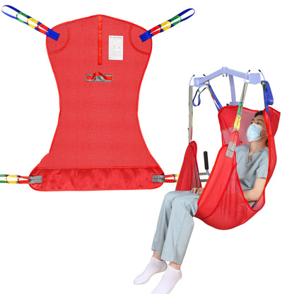Ehucon Universal Full Body Patient Lift Sling Medical Hoist Sling for Bed Positioning Assist and Transfer Disabled