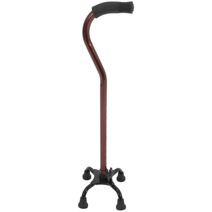 Four-Leg Walking Cane Aluminum Alloy Anti-Slip Senior Disabled Elderly Support Sturdy Steel Pipe Polished Comfort Handle