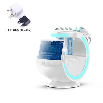 7 In 1 Hydra Beauty Facial Hydrodermabrasion Microdermabrasion Machine Skin Care Small Oxygen Hydrogen Bubble Hydrogenation UK PLUG