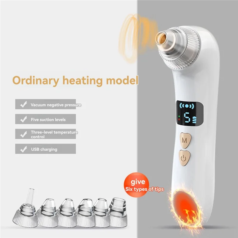 Blackhead Sucker Deep Clean Machine Heating Type Acne Remover Blackheads Heated Face