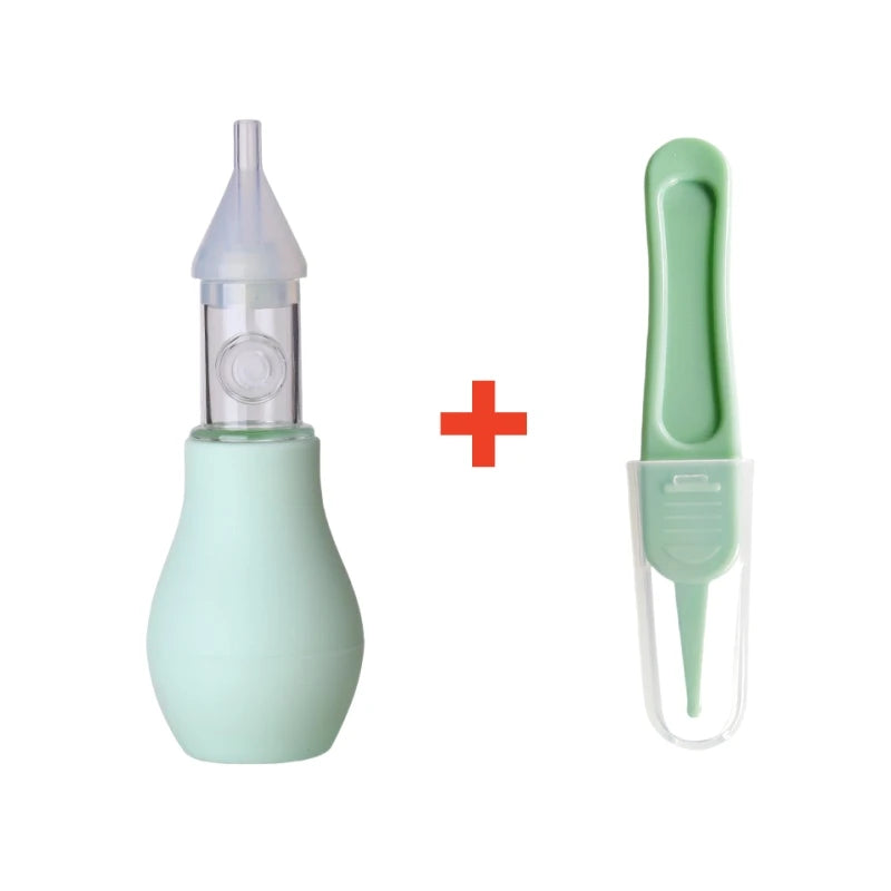 Silicone Nasal Aspirator for Baby Suction Pump Nose Cleaner Children Kids Soothing Nose Cleaning Device Nasal Cleaning Tools 2pcs C