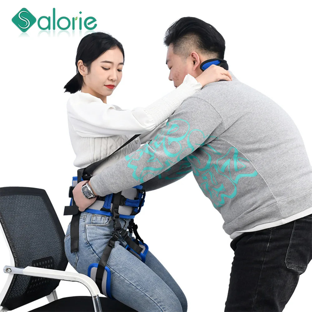Patient Transfer Belt Moving Waist Strap Soft Nylon Leg Loops Paralyzed People Body Lifting Aids For Hemiplegia Rehabilitation