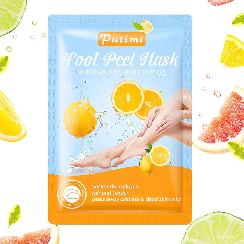1 Pag = 1 Pair Honey Foot Mask For Remove Dead Skin Calluses Exfoliating Foot Mask Feet Cream Whitening Foot Spa Skin Care Tool B lemon