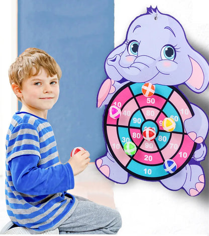 Montessorileksaker för barn 2 till 4 år gamla tecknade djur darttavla klibbig boll familj interaktiva pedagogiska leksaker baby