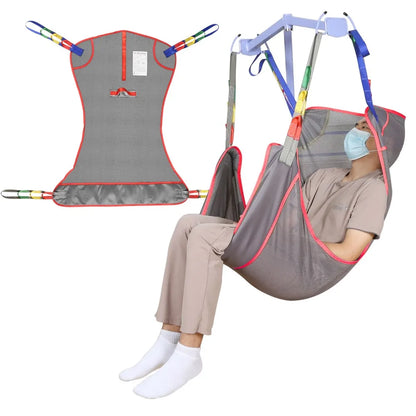 Ehucon Universal Full Body Patient Lift Sling Medical Hoist Sling for Bed Positioning Assist and Transfer Disabled