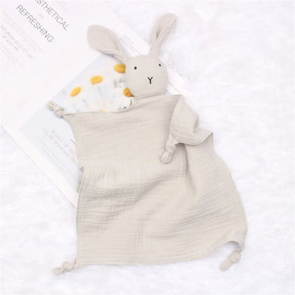 Baby Name Personalized Embroidered Baby Soother Appease Towel Bib Soft Absorbent Cloth Kids Sleeping Nursing Cuddling Blanket Grey 1
